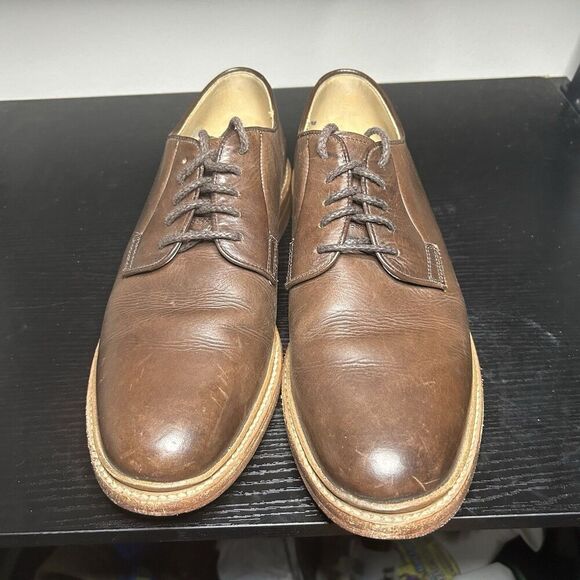 Frye Mens Size 11.5 D Brown Leather Oxford Dress Shoes - Picture 2 of 13